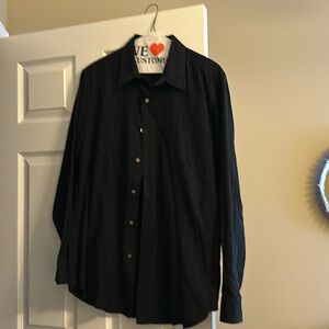 Men’s size large Lucky Brand long sleeve button down shirt on down shirt